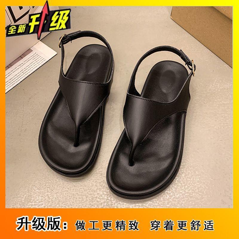 Retro style toe flat bottom outer slippers women's high sense temperament casual versatile cool slippers 2025 summer new