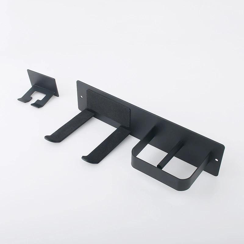 Hair Dryer Holder Wall Mounted Bathroom Hair Straightener Storage Holder Hair Tool Organizer Adhesive Toilet Blower Holder