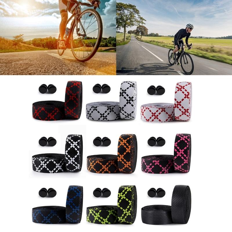 2Pcs Bicycles Handlebar Tape Cyclings Handlebars Tape Wrap NonSlip Bikes Handlebars Tape AntiVibration Wrap Easy To Use