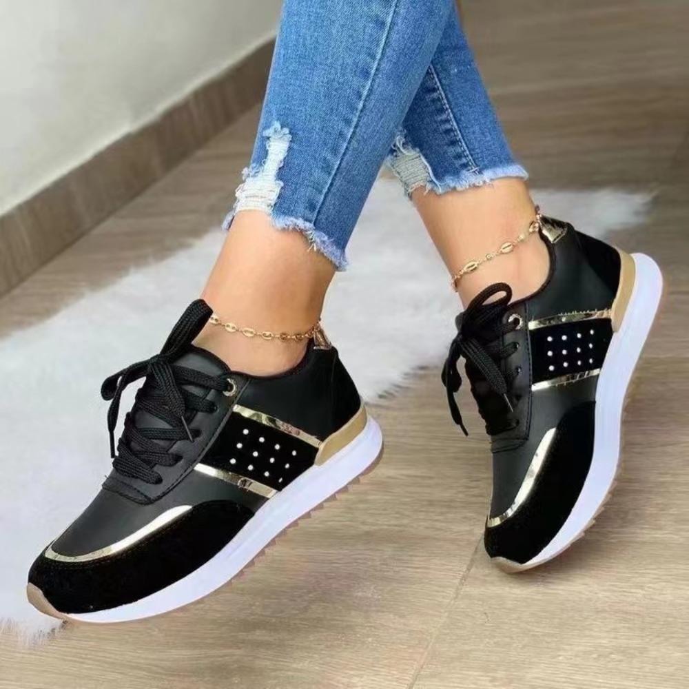 

women Sneakers Shoes Leather Patchwork Casual Platform Sport Shoes Ladies Zapatillas Mujer Outdoor Running Vulcanized women 38