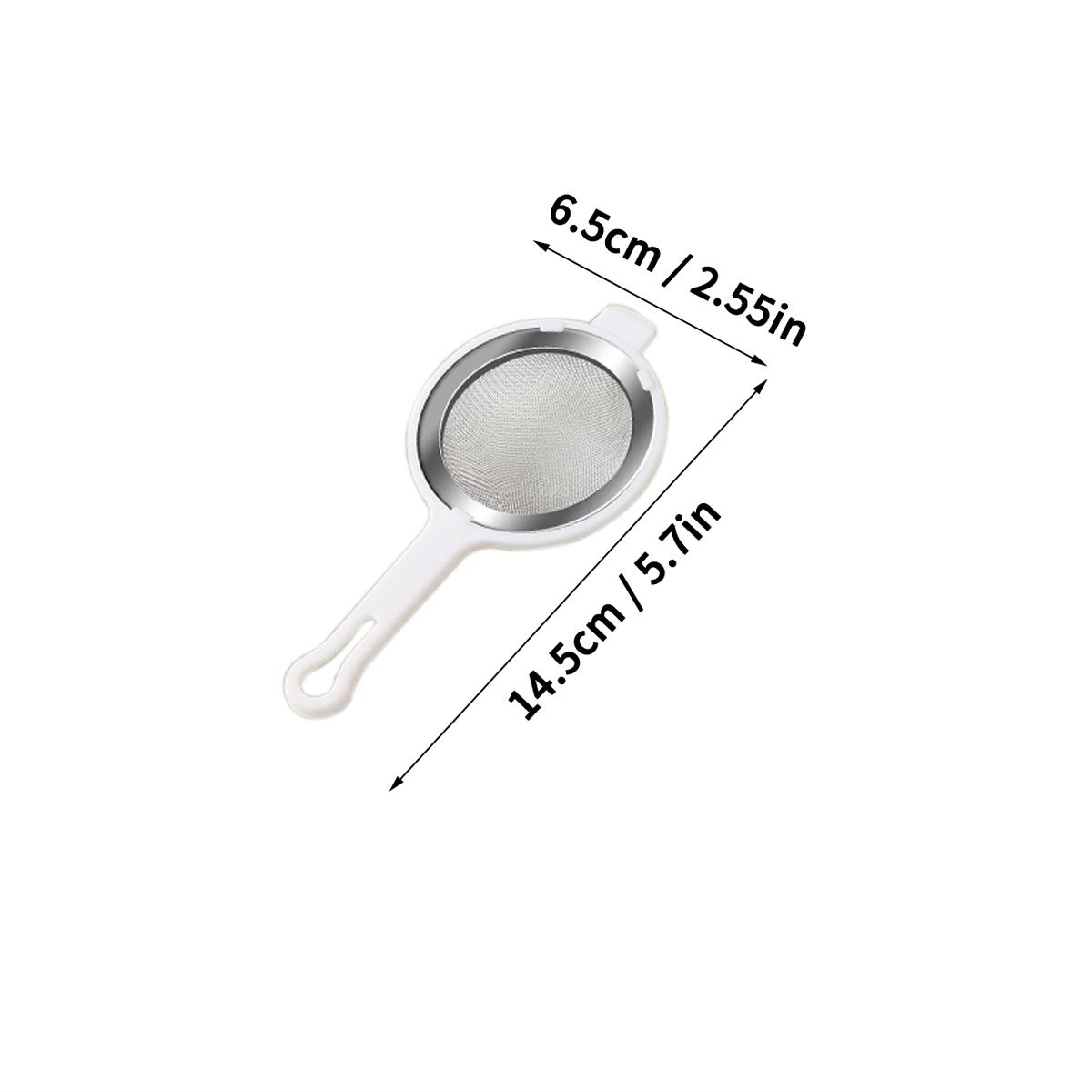 

304 Stainless Steel Fine Mesh Flour Sieve Reusable Colander Residue Filter Spoon Detachable Strainer Skimmer Spoon Kitchen Tools