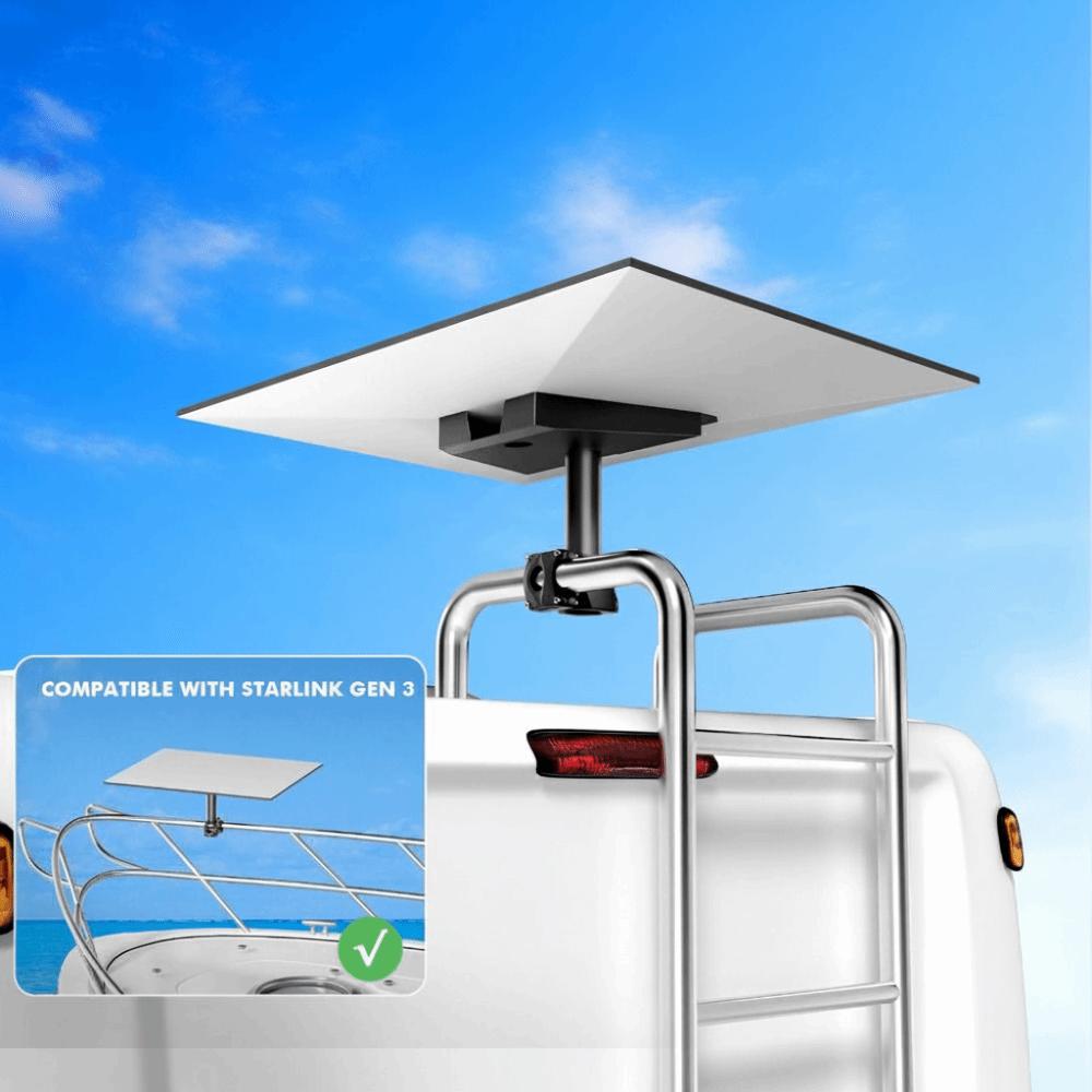 Clamp Mount Pole Clamp Mount Portable Design Portable Bracket Internet Mounting Kit  Camper Use