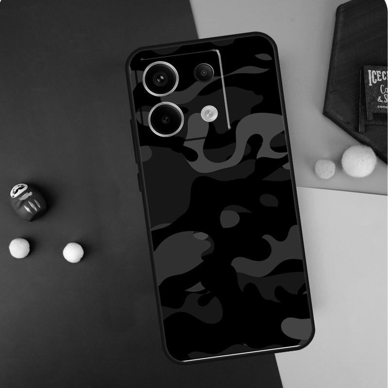 Black Night Camo Camouflage Case For Redmi Note 12 13 Pro Plus 9 10 11 9S 10S 11S 12S Cover For Redmi 12 9C 10C 12C 13C