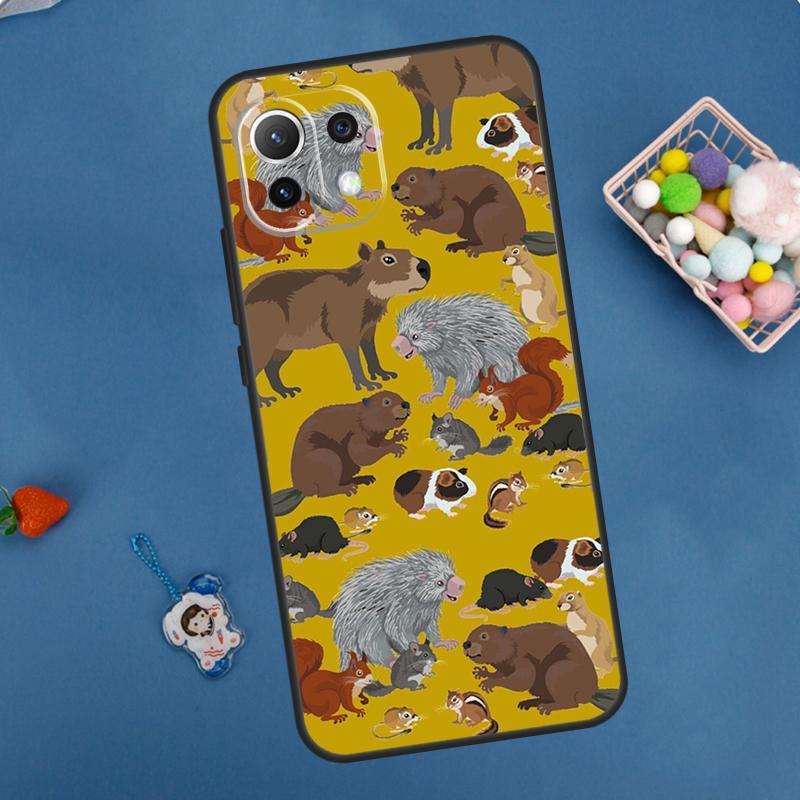 Mouse Rat Case For POCO F5 X3 X5 Pro X4 F4 GT C40 M5s F3 Cover For Xiaomi 13 12 Lite 12T 11T Pro 12X