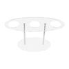 ABKS-Acryl-Eistütenhalter, Charcuterie-Food-Kegelhalter, Waffelkegelhalter-Ständer, 3 Löcher, Transparent, Langlebig