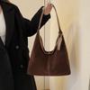 Lazy Large Capacity Single Shoulder Underarm Bag Retro Business Carry-On Tote Bag