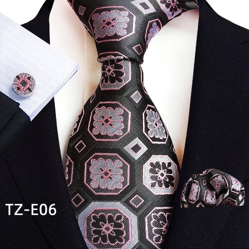 Paisley Tie, Pocket Square & Cufflinks Set – Men's Formal Wedding Accessories