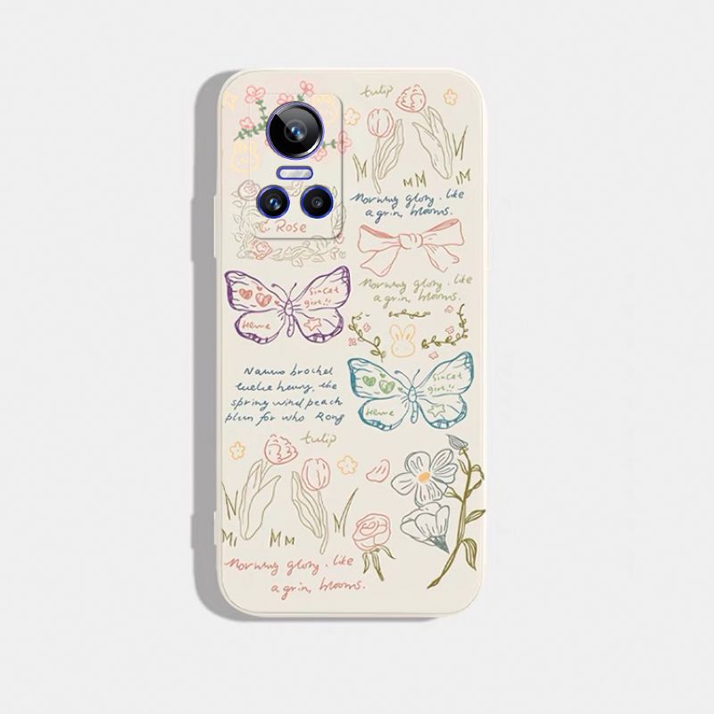 

RealmeGTNeo3 Mobile Phone Case RMX3560 Real Gtneo3 Creative Ins Wind Soft Shell Butterfly RealmeGTNeo3 [Single Shell]