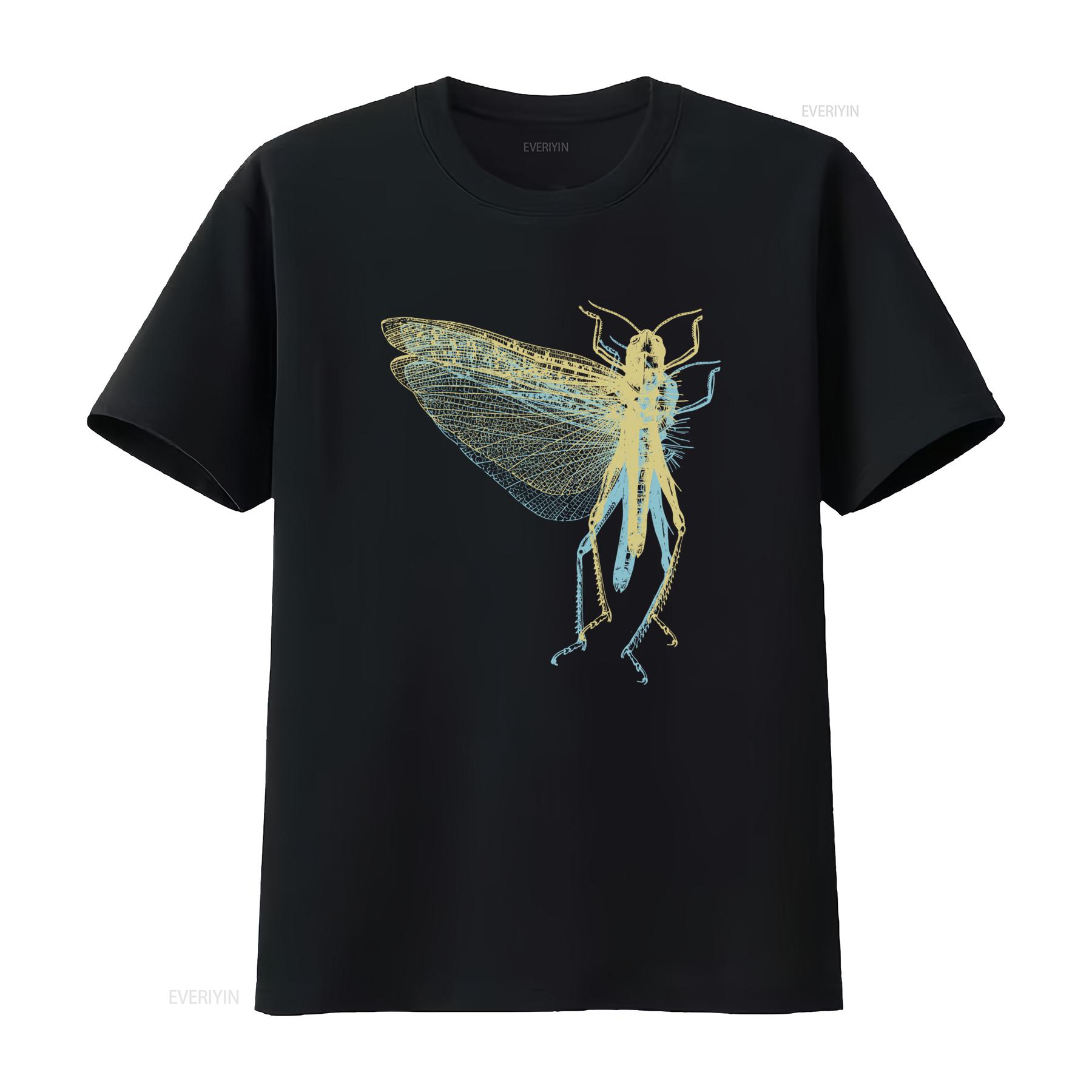 

The Locust T Shirt Cotton Classic S 5Xl Insect Print vintage Washed streetwear graphic Casual Versatile Stylish Unisex fashion 4XL