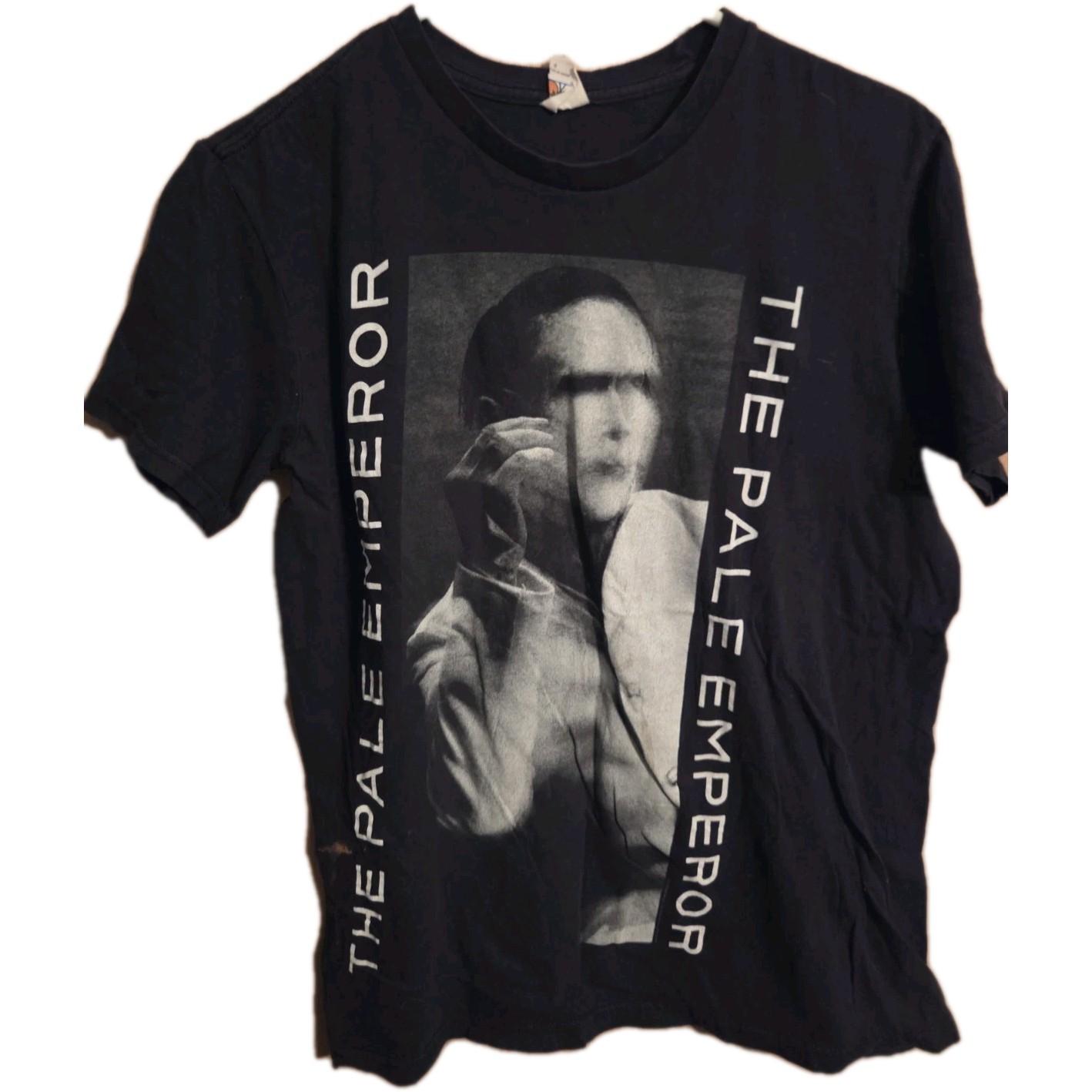 Marilyn manson the pale emperor Band Shirt Size Small Bay Island Unisex T-Shirt XXL