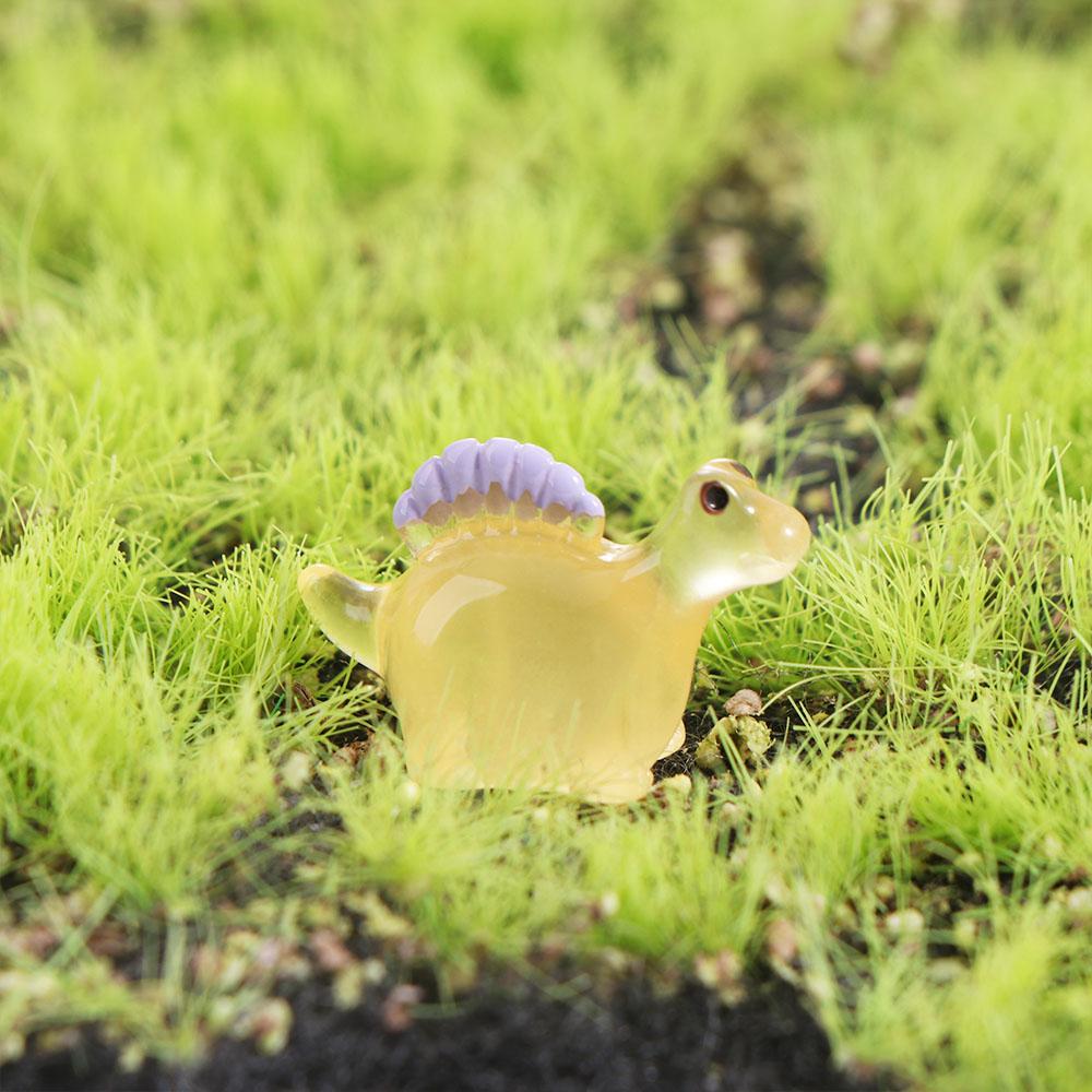 Resin Crafts Noctilucent Dinosaur Figurines DIY Micro Landscape Decoration Home Decorations