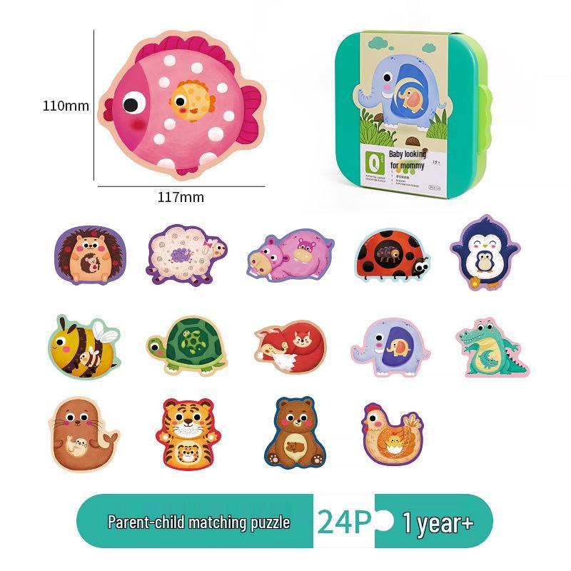 

Cleverwood Детский пазл-история для начинающих - Крупные детали для раннего обучения и логического мышления.