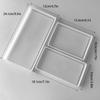 3-pack diy reusable rectangular multi-purpose tray mold, suitable for pottery, concrete, resin and other molds