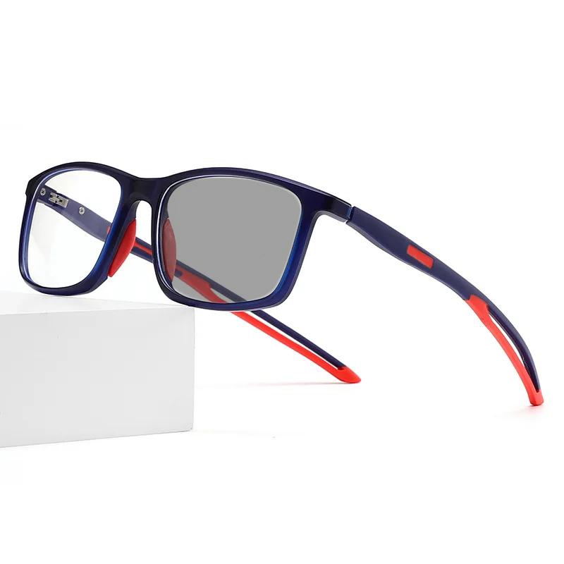 Fashion Vintage TR90 Photochromic Reading Glasses Flexible Color Changing Presbyopia Eyewear Retro Outdoor Sports Sunglasses To +4.0