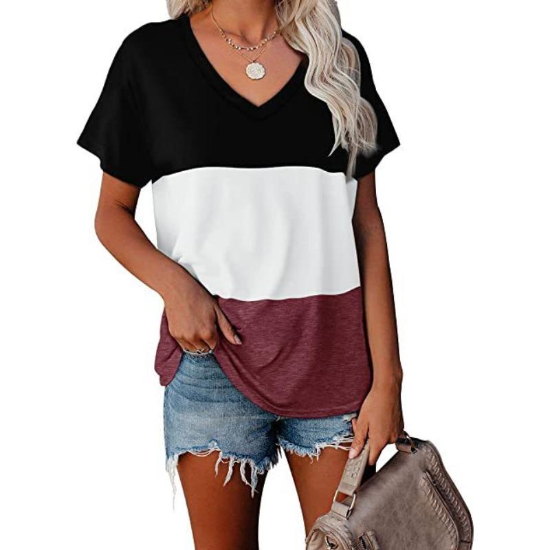 Summer 3D Loose Short Sleeved T-shirt, Women's Graffiti Printed Casual Versatile Top T-shirt