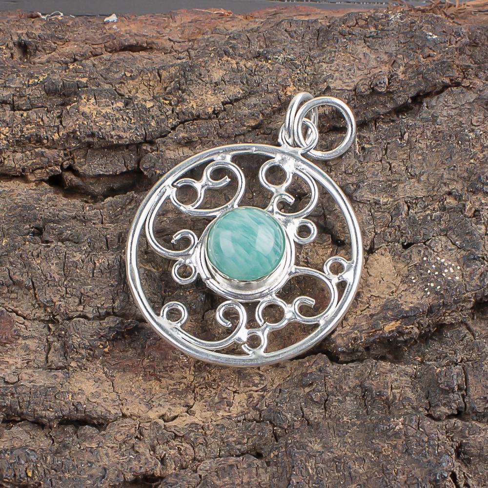 Amazonite Silver Jewelry, Handmade Beautiful Pendant, 925 Sterling Silver Pendant, Amazing Gemstone Silver Jewelry For Wedding Gift