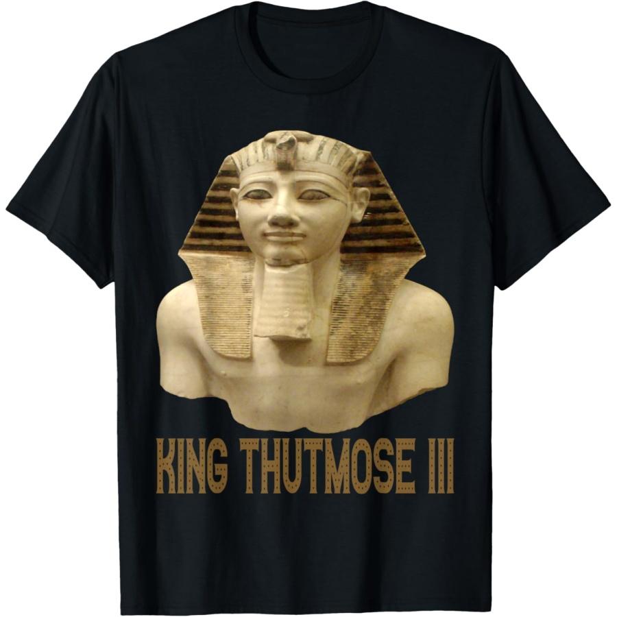 Славный царь Тутмос III фараон древнего Египта Подарочная футболка XXXXXL чёрный
