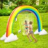 Inflatable Rainbow Arch Sprinkler for Kids - Outdoor Water Play Toy and Lawn Game 