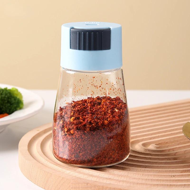 Kitchen Press-type Quantitative Salt Shaker Control Salt Shaker Can Sprinkle Salt To Measure The Salt Seasoning Box
