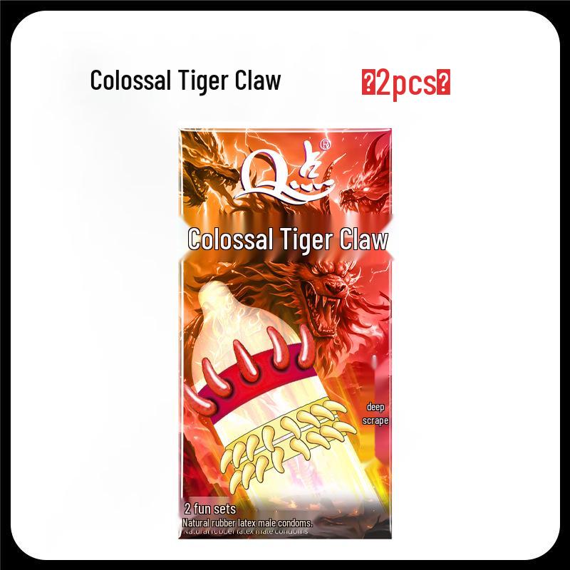 Q-point Hyaluronic Acid 001 Large Particle Delay Condoms - Long-lasting Contraceptives for Adults