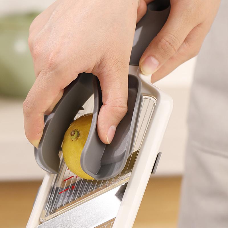 Handheld Vegetable Slicer Adjustable Thickness Lemon Cucumber Slicer Stainless Steel Blade Fruit Cutter Chopper Kitchen Gadget