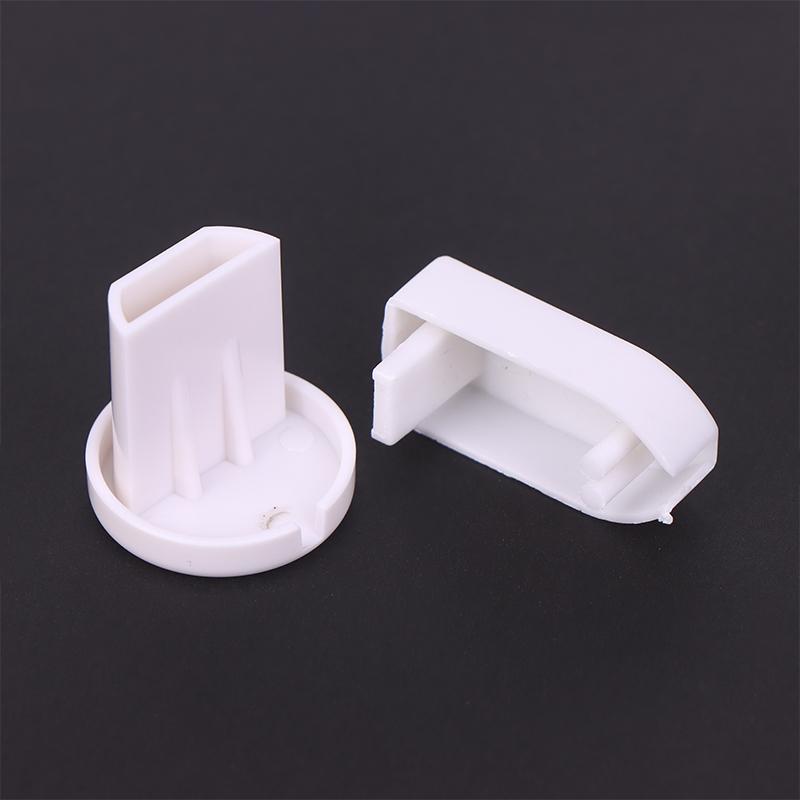 5Pcs Plastic End Cap For Roller Blinds PVC Bottom Rail Sealing Plug Cap Sleeve Non-slip Hand-pull Curtain Track Accessories
