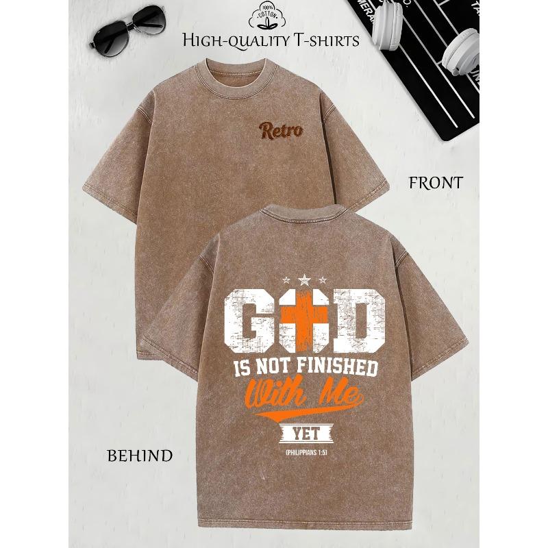 

Street Style Pattern Printed Men s Fashionable T-shirt, High-quality Washed T-shirt, Round-neck Loose Large-sized Men s Short-sleeved , Trendy 5XL дубильна кора