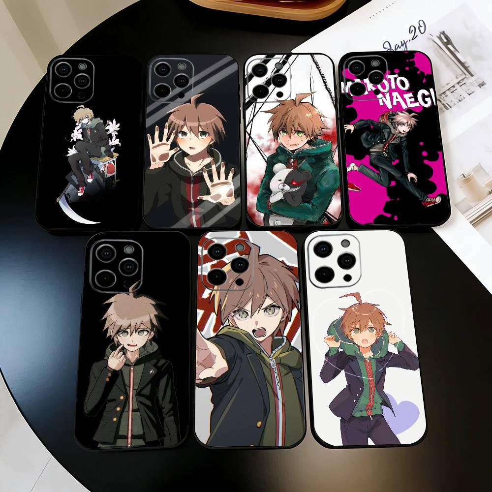 M-Makoto N-Naegi-MNES Phone Case For iPhone 17,16,15,14,13,12,11 Plus,Pro Max,XS,Soft Silicone Black Cover