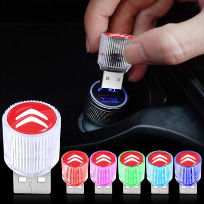 Auto USB LED Tragbares Licht Plug Play Umgebungslicht Dekorative Atmosphärenlampen Für Citroen C1 C2 C3 C4 C5 C6 C8 C4L DS3 DS4 DS5LS DS6 Zubehör