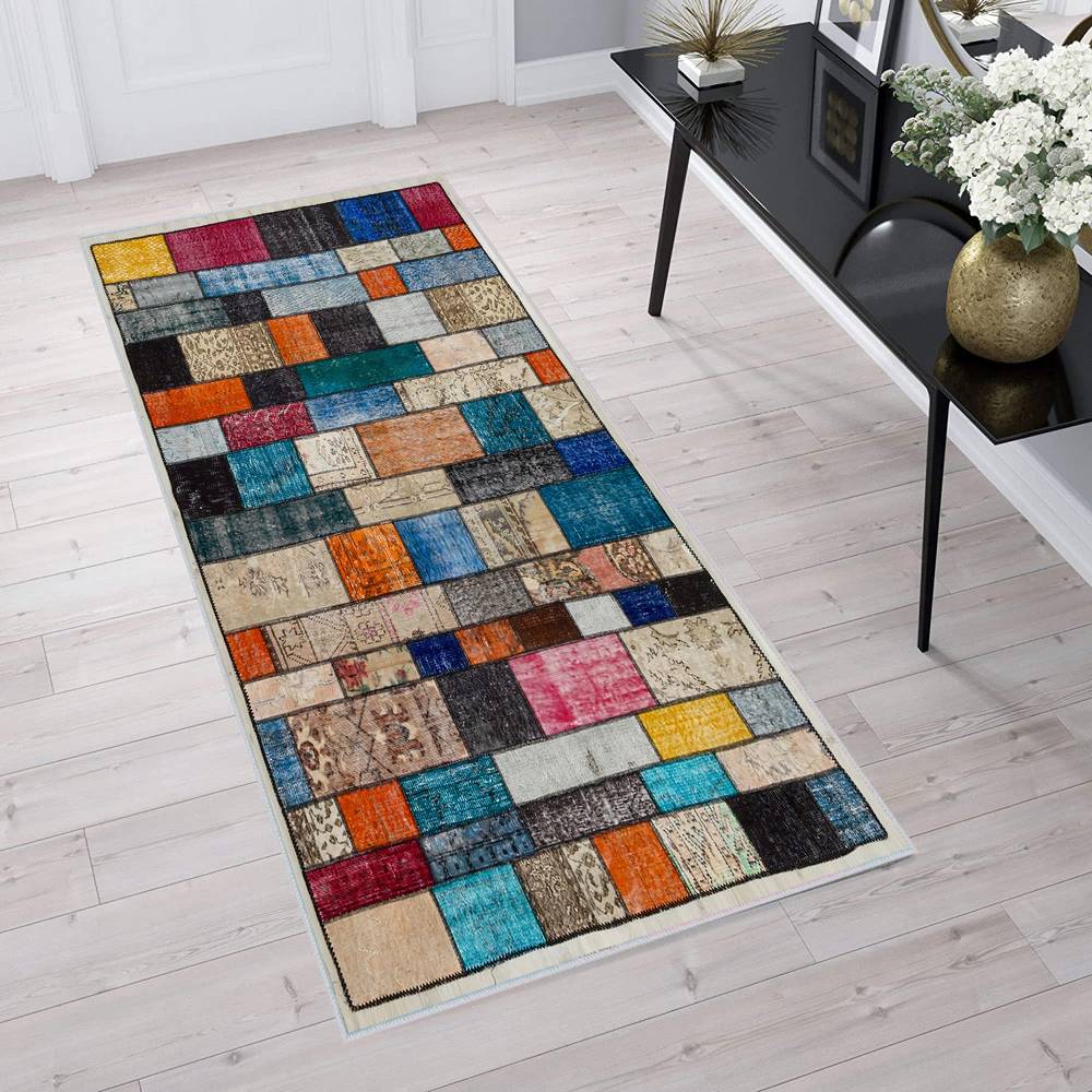 

Моющийся ковер с принтом Rovigo Home RVG1725 50X80 синий