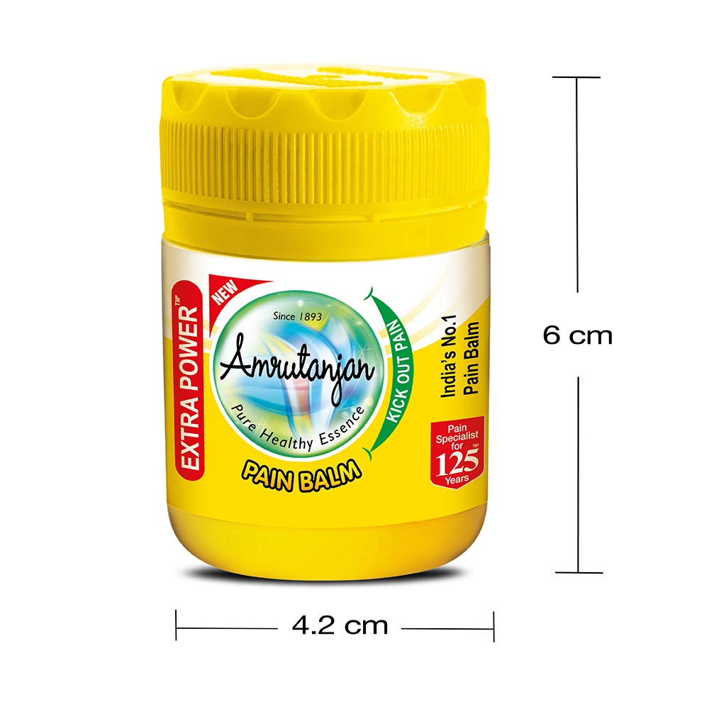 Amrutanjan Pain Balm Extra Power 50 Ml Ayurvedic Headache Stress Cold Relief Massage Balm