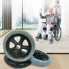 5Inch Wheelchair Front Castor Anti Slip Wear-resistant Solid Tire Wheel Replacement Travelling Trolley Caster