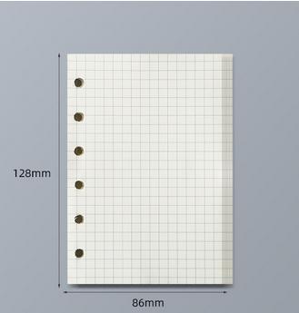 A7 Crocodile Black Pink Color 6 Ring Binder PU Clip-on Notebook Leather Loose Leaf Notebook Cover Notebooks Journal Stationery
