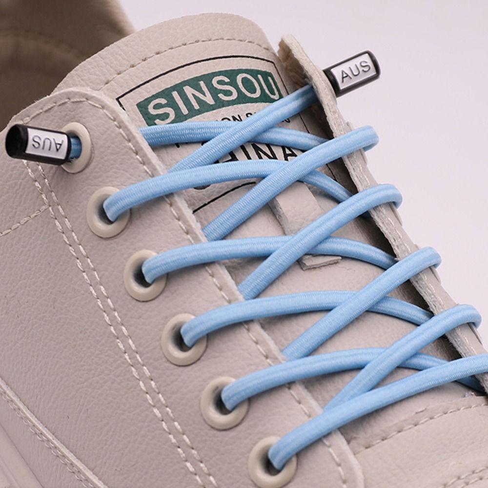 Colorful Shoelace Buckle Creative Quick Shoe Lace Portable Free Tie Shoelaces  Unisex