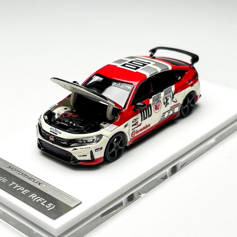 

MH 1:64 Honda Civic Type R FL5 Open top Alloy Car Model Desktop Ornament Boy Toy Birthday Gift