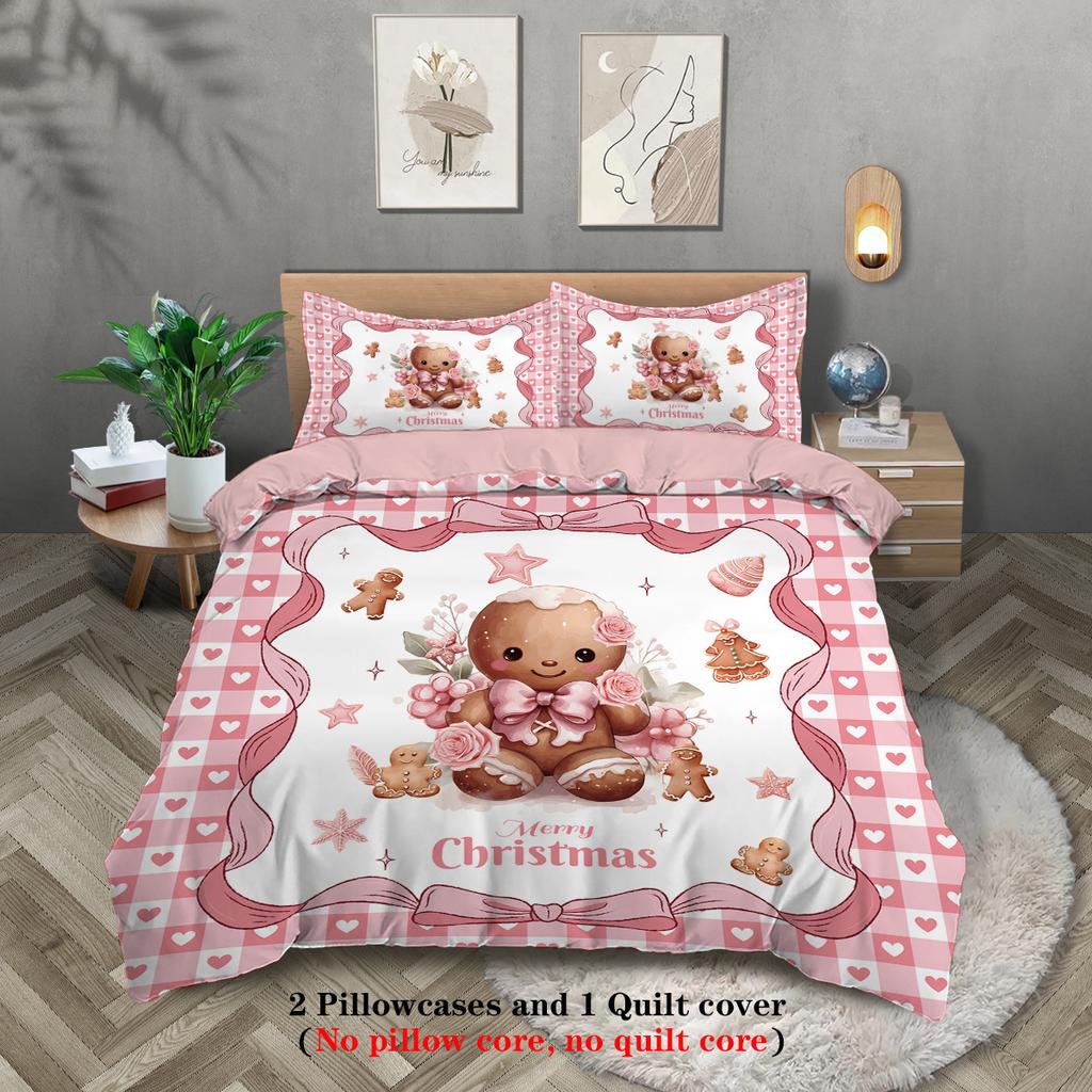 Bed Three-Piece Set Children'S Quilt Cover Pillowcase Boys And Girls 3D Printed Bedding