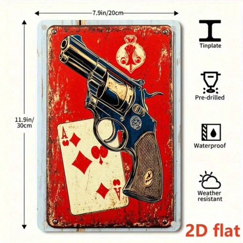Металлическая жестяная табличка Ретро Настенное искусство 20x30см
