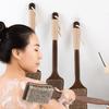 Ergonomic Massage Brush Soft Bristles Bath Exfoliating Brush Long Handle Brush  Skin Cleanser