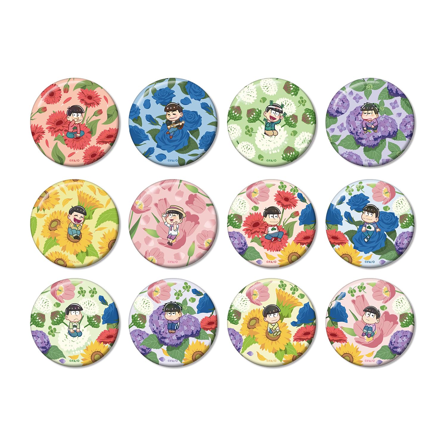 

Osomatsu-san Trading Botania Can Badge Box of 12