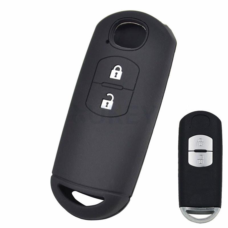Voor MAZDA 2 3 5 6 CX-3 CX-5 CX-7 CX-9 Siliconen Autosleutelhoes Afstandsbediening Fob Hoesje Sleeve 2 3 4 Knoppen 2013 2015 2016 2017 2018 2019