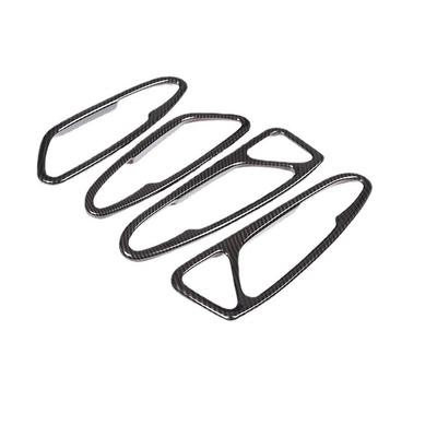 Applicable To Alpha.RomeostelvioCar Door Inside Handle Box Carbon Fiber Pattern Inner Door Handle Bowl Decoration Functional