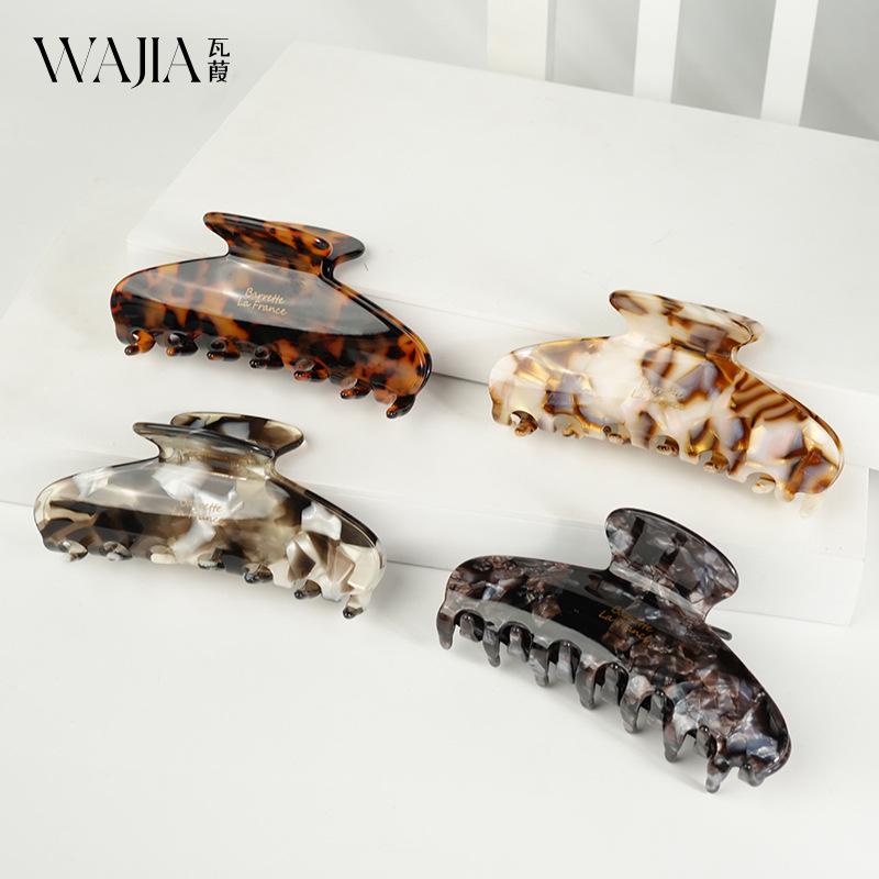Wjia Elegant French-Style Retro Acetate Hair Shark Clip