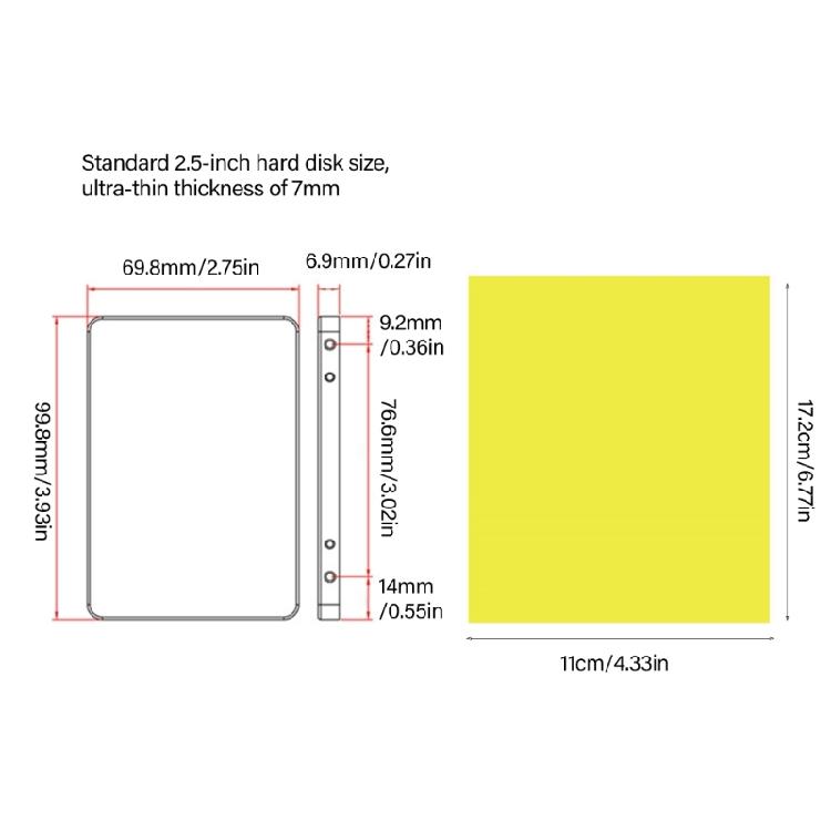 M.2 B Key Adapter Card Support 2230 2242 2260 2280 Hard Disk B Key to Adapter Card Converter Board