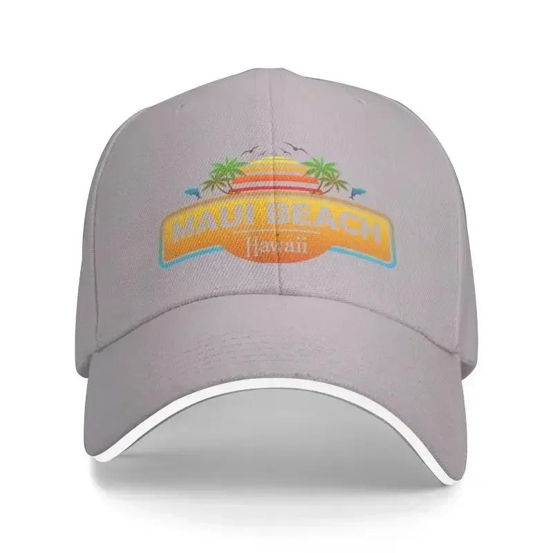 Fashion Maui Beach Hawaii Baseball Cap for Women Men Adjustable Tropical Palm Trees Sunset Dad Hat Performance