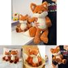 Running Fox Plushie For Girls Cute Soft Toy Sleep Pillow Kids Bedroom Decoration