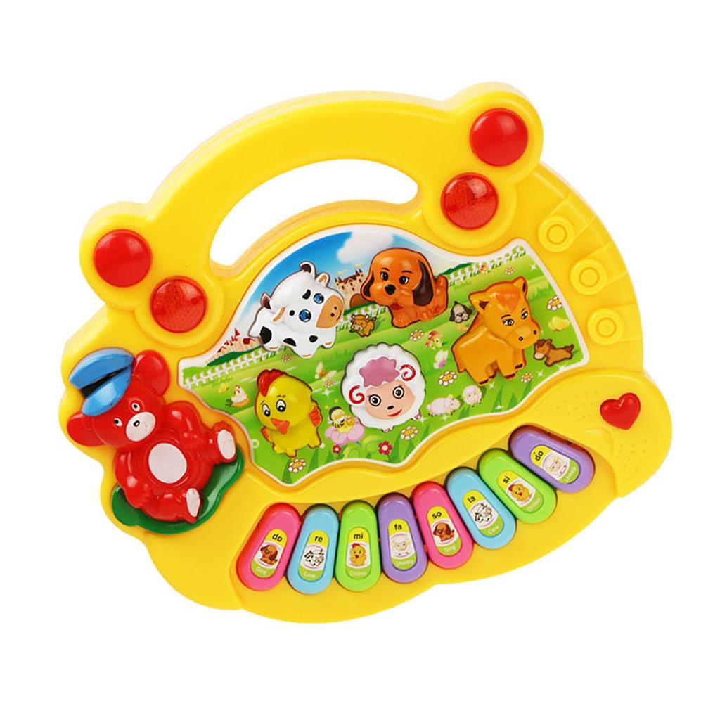 Electronic Baby Instrument Farm Animal Keyboard Toy Children Educational Musical Instrument Toys