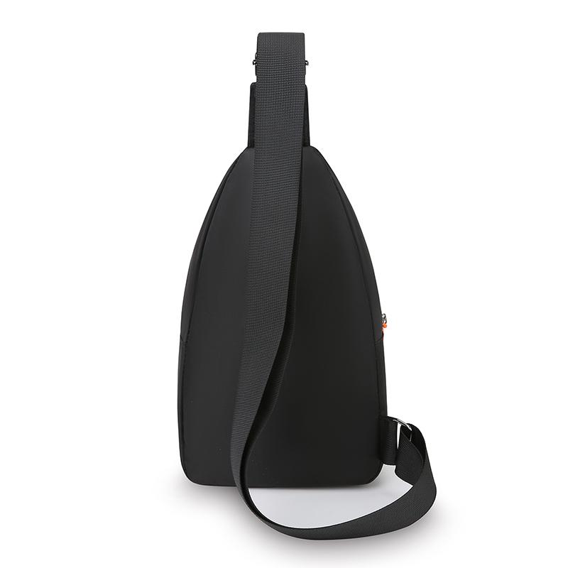 Bolsa Tiracolo de Nylon Estilosa para Homens – Peitoral Cruzada Multifuncional com Múltiplos Bolsos para Atividades ao Ar Livre