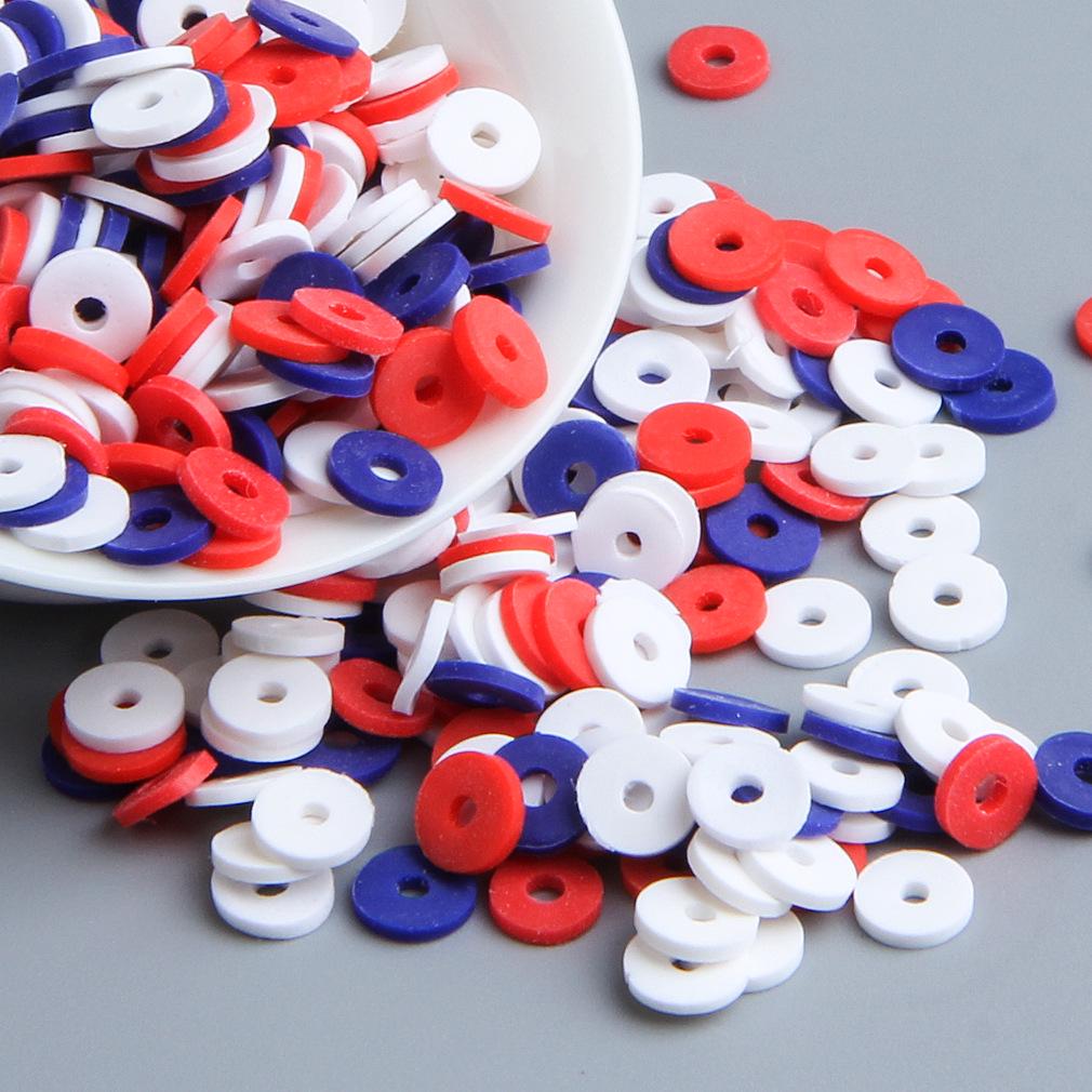 10g DIY Solid Color Polymer Clay Beads for Bracelets & Necklaces - Handmade Spacer Beads
