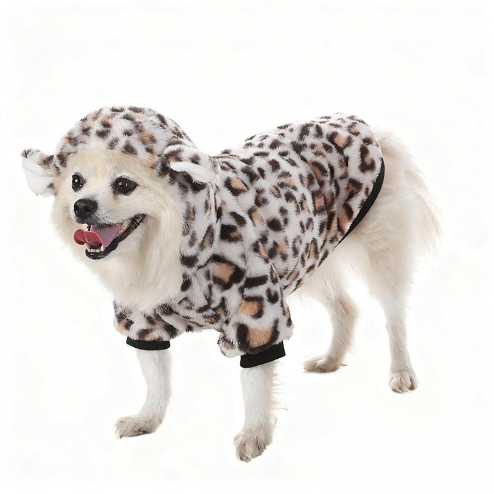 Fleece Pet Dog Hoodie Thick Puppy Pullover Fashion Dog Sweatshirt  Outdoor