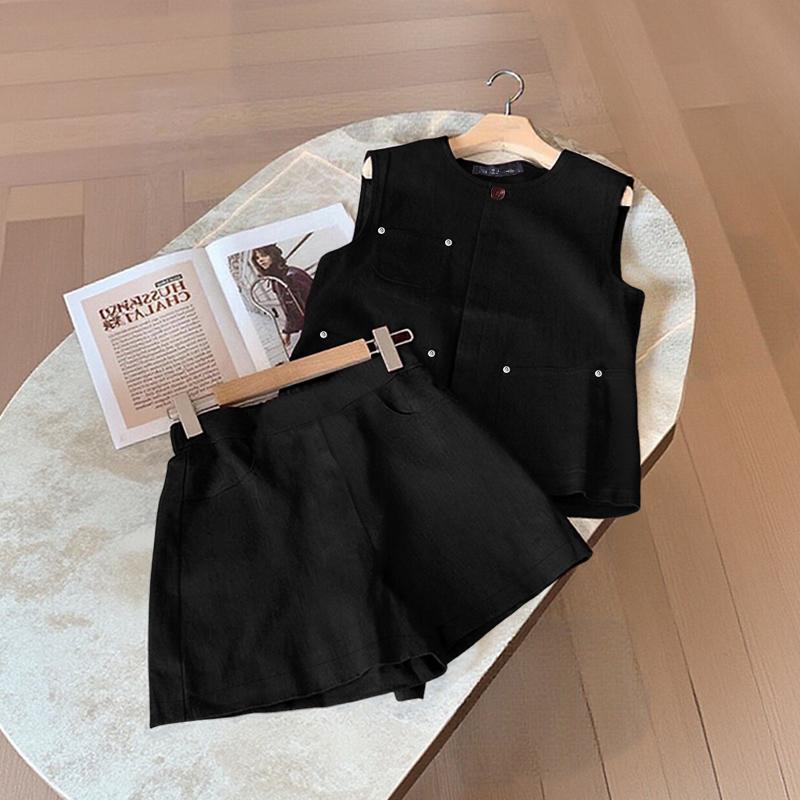 ZANZEA Women Sleeveless Vest Tops and Shorts Summer Two Piece Suit Sets